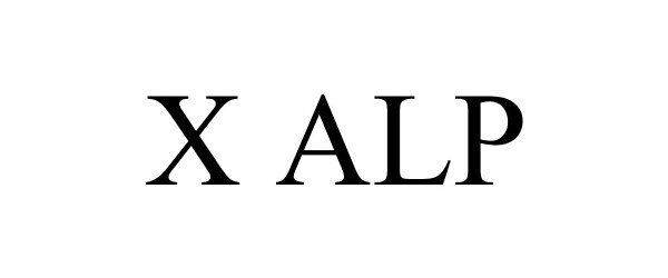 Trademark Logo X ALP
