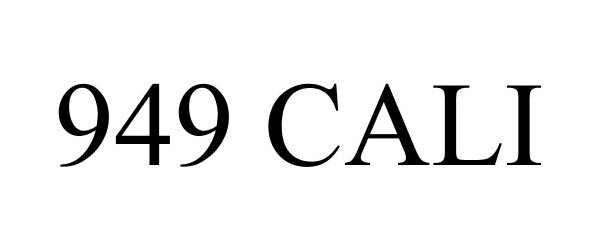 Trademark Logo 949 CALI