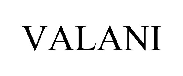 Trademark Logo VALANI