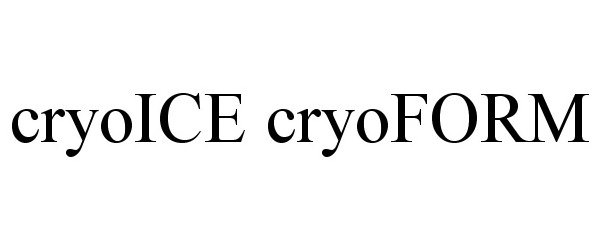  CRYOICE CRYOFORM