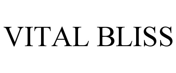 Trademark Logo VITAL BLISS