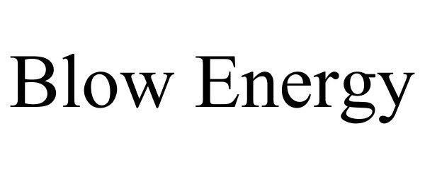 Trademark Logo BLOW ENERGY