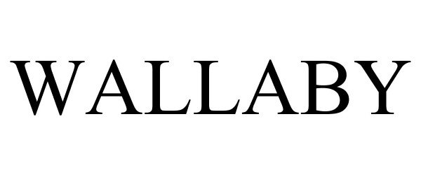 Trademark Logo WALLABY