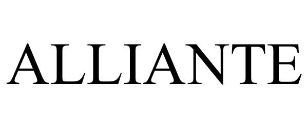 Trademark Logo ALLIANTE