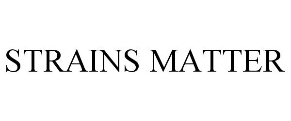 Trademark Logo STRAINS MATTER