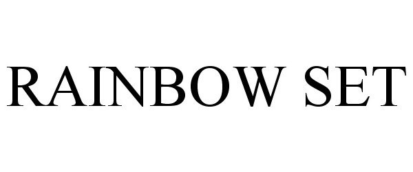 Trademark Logo RAINBOW SET