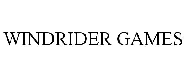 Trademark Logo WINDRIDER GAMES