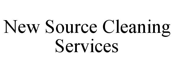 Trademark Logo NEW SOURCE CLEANING SERVICES