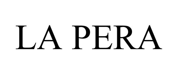 Trademark Logo LA PERA