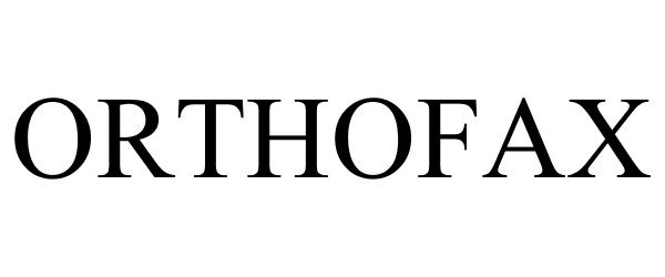 Trademark Logo ORTHOFAX