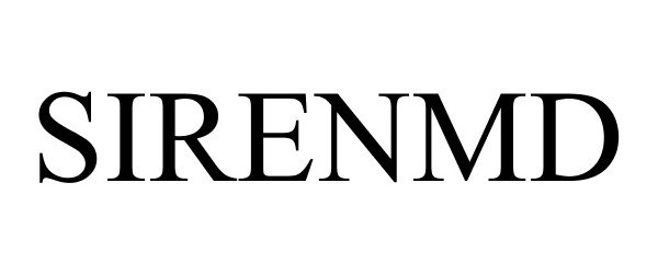 Trademark Logo SIRENMD