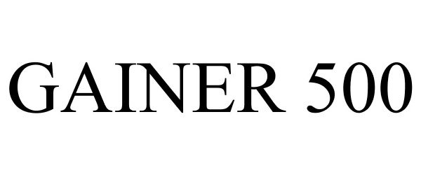 Trademark Logo GAINER 500