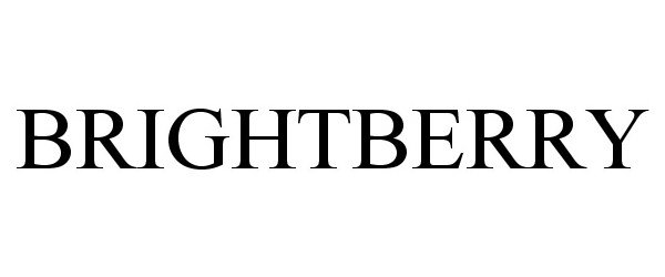 Trademark Logo BRIGHTBERRY