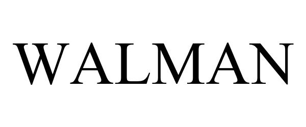 Trademark Logo WALMAN