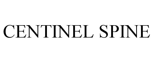 Trademark Logo CENTINEL SPINE