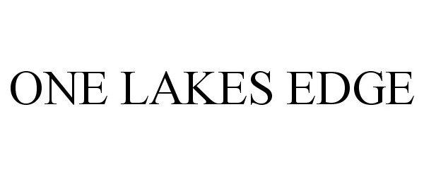  ONE LAKES EDGE