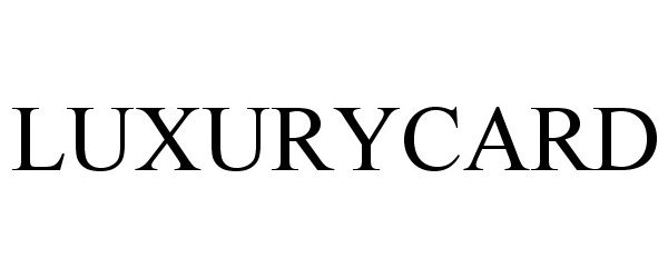Trademark Logo LUXURYCARD