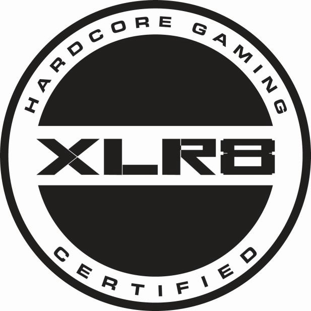 Trademark Logo XLR8 HARDCORE GAMING CERTIFIED