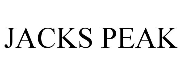 Trademark Logo JACKS PEAK
