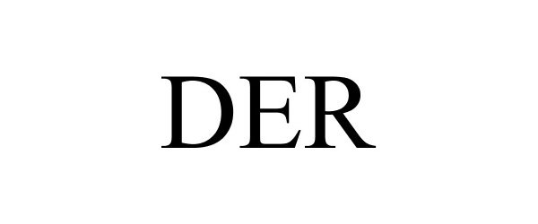 Trademark Logo DER