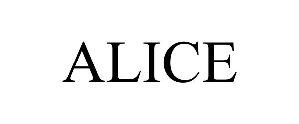 Trademark Logo ALICE