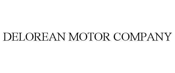 Trademark Logo DELOREAN MOTOR COMPANY