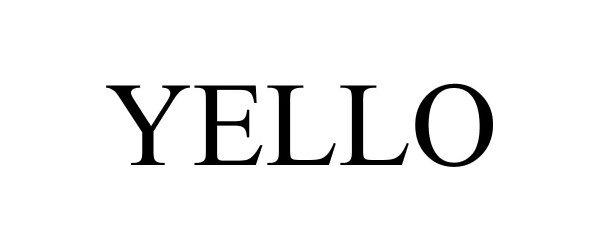 Trademark Logo YELLO