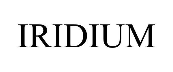 Trademark Logo IRIDIUM