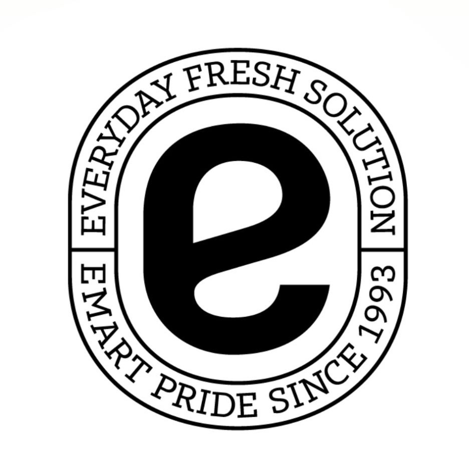 Trademark Logo E EVERYDAY FRESH SOLUTION EMART PRIDE SINCE 1993