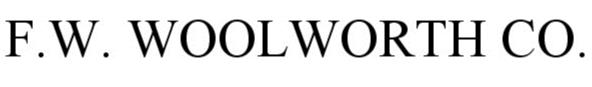 Trademark Logo F.W. WOOLWORTH CO.
