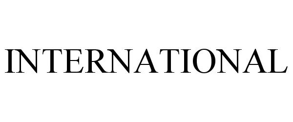 Trademark Logo INTERNATIONAL