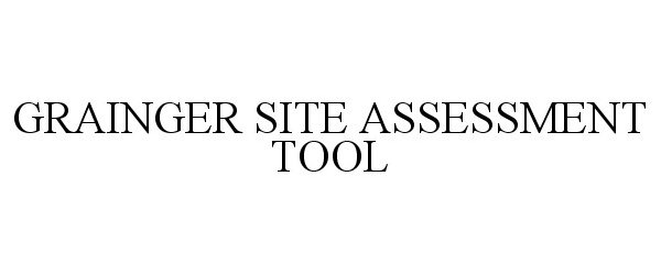 Trademark Logo GRAINGER SITE ASSESSMENT TOOL