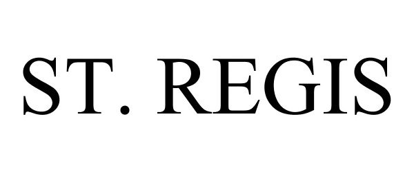 Trademark Logo ST. REGIS