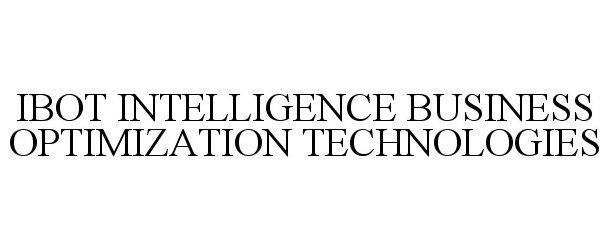  IBOT INTELLIGENCE BUSINESS OPTIMIZATION TECHNOLOGIES