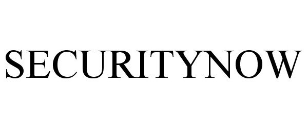 Trademark Logo SECURITYNOW