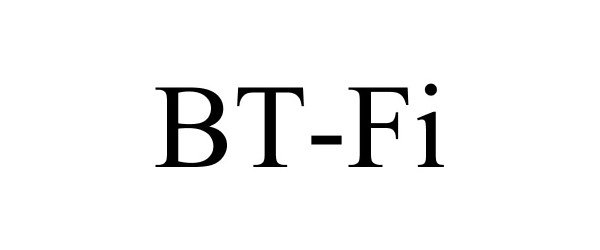 Trademark Logo BT-FI