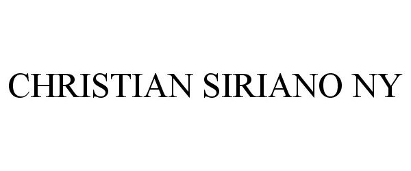  CHRISTIAN SIRIANO NY