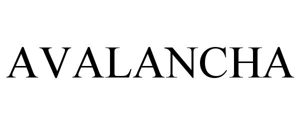 Trademark Logo AVALANCHA