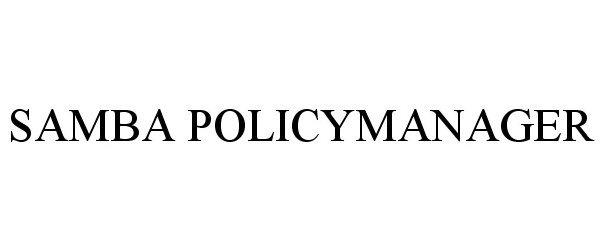  SAMBA POLICYMANAGER