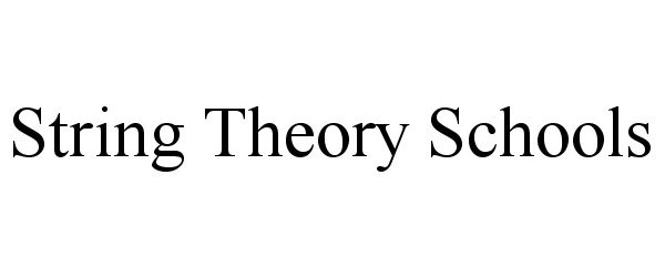  STRING THEORY SCHOOLS