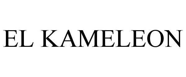 Trademark Logo EL KAMELEON