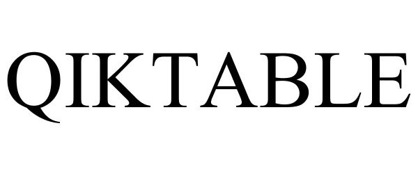 Trademark Logo QIKTABLE