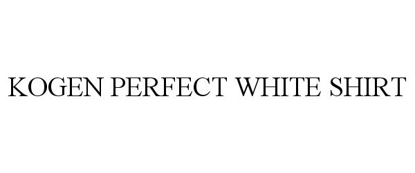  KOGEN PERFECT WHITE SHIRT