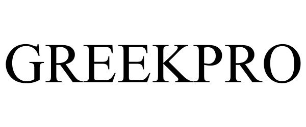 Trademark Logo GREEKPRO
