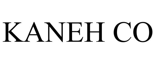 Trademark Logo KANEH CO