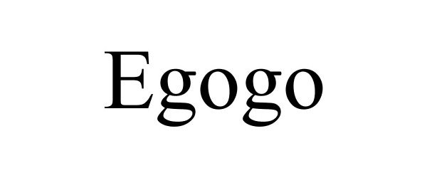 Trademark Logo EGOGO