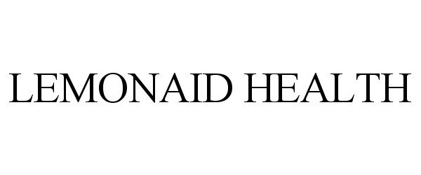 Trademark Logo LEMONAID HEALTH
