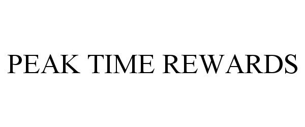 Trademark Logo PEAK TIME REWARDS