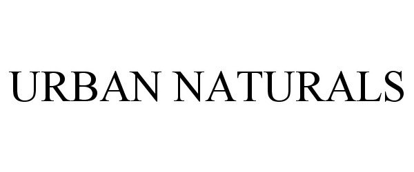 Trademark Logo URBAN NATURALS
