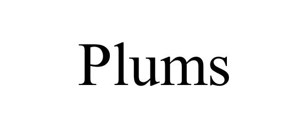 Trademark Logo PLUMS